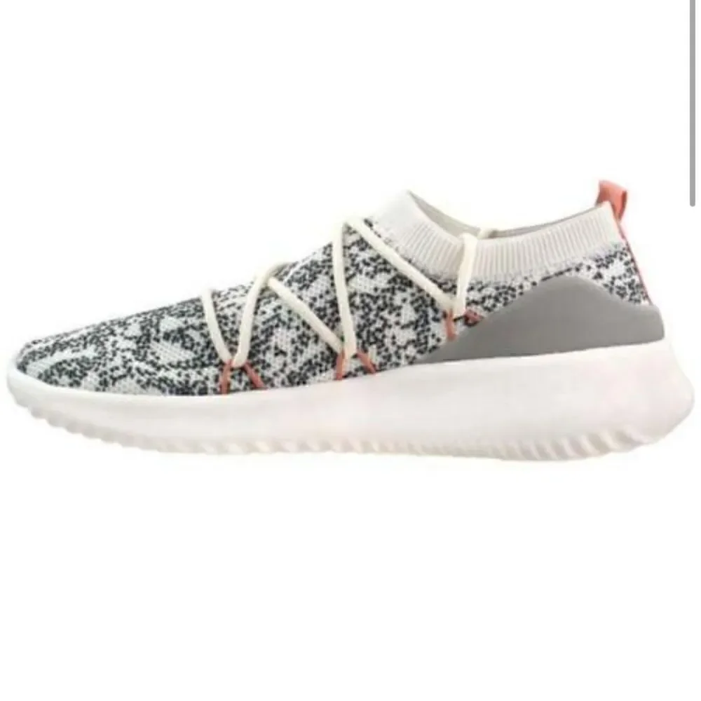 Adidas Ultimamotion Cloudfoam Sock Lace-up Sneaker Athletic Walking Gray Pink